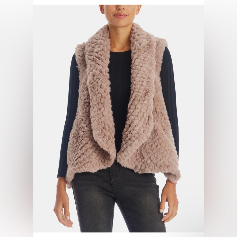 Faux fur vest